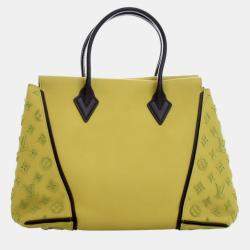 Pre Owned حقيبة لوي فيتون توفتاج فيو كشمير سوداء صفراء PM W توتي