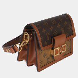 Pre Owned Louis Vuitton Reverse Monogram Canvas Mini Dauphine