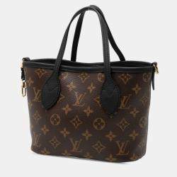 Pre Owned Louis Vuitton Brown Monogram Neverfull Bandouliere Inside Out BB
