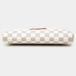 Pre Owned حقيبة لوي فيتون إيفا دامير آزور بيضاء