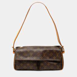Pre Owned حقيبة لوي فيتون فيفا سيت مونوغرام بنية  متوسطة