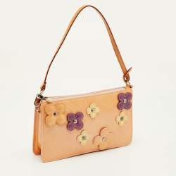 Pre Owned Louis Vuitton Lexington Baby Pink Patent Leather Pochette