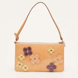 Pre Owned Louis Vuitton Lexington Baby Pink Patent Leather Pochette