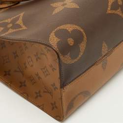 Pre Owned Louis Vuitton Onthego MM Reverse Giant Monogram Canvas Bag