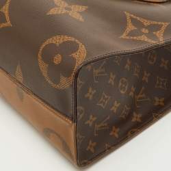 Pre Owned Louis Vuitton Onthego MM Reverse Giant Monogram Canvas Bag