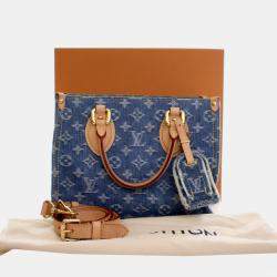 Pre Owned Louis Vuitton Blue Monogram Denim Onthego PM