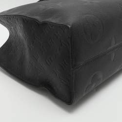 Pre Owned Louis Vuitton Onthego GM Black Monogram Empreinte Leather Bag