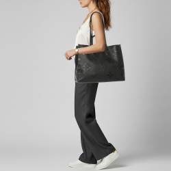 Pre Owned Louis Vuitton Onthego GM Black Monogram Empreinte Leather Bag