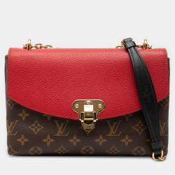 Pre Owned Louis Vuitton Brown Red Monogram Saint Placide