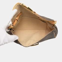 Pre Owned Louis Vuitton Brown Monogram Pochette Beverly