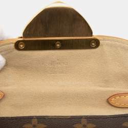 Pre Owned Louis Vuitton Brown Monogram Pochette Beverly