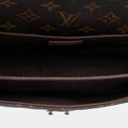 Pre Owned Louis Vuitton Brown Monogram Pochette Metis