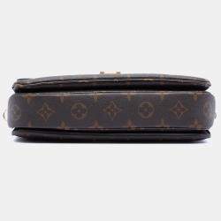 Pre Owned Louis Vuitton Brown Monogram Pochette Metis