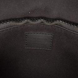 Pre Owned Louis Vuitton Black Monogram Taurillon S Lock Sling Bag