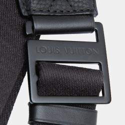 Pre Owned Louis Vuitton Black Monogram Taurillon S Lock Sling Bag