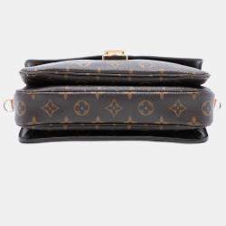 Pre Owned Louis Vuitton Brown Monogram Pochette Metis