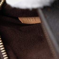 Pre Owned Louis Vuitton Brown Monogram Pochette Metis