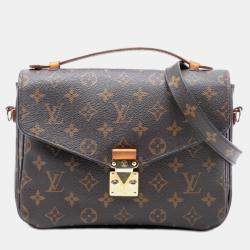 Pre Owned Louis Vuitton Brown Monogram Pochette Metis