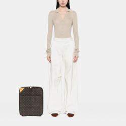 Pre Owned Louis Vuitton Brown Monogram Pegase 45