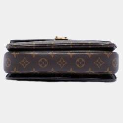 Pre Owned Louis Vuitton Brown Monogram Pochette Metis