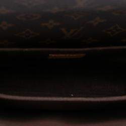 Pre Owned Louis Vuitton Brown Monogram Pochette Metis
