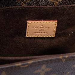 Pre Owned Louis Vuitton Brown Monogram Pochette Metis