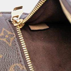 Pre Owned Louis Vuitton Brown Monogram Pochette Metis