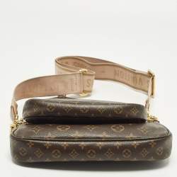 Pre Owned Louis Vuitton Multi-Pochette Accessories Rose Ballerine Monogram Canvas Bag