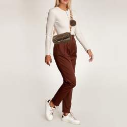 Pre Owned Louis Vuitton Multi-Pochette Accessories Rose Ballerine Monogram Canvas Bag