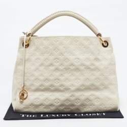 Pre Owned Louis Vuitton Artsy MM Ivorie Monogram Empreinte Leather Bag