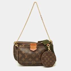 Pre Owned حقيبة لوي فيتون مولتي-بوكيت إكسسوارات قماش مونوغرامي كاكي