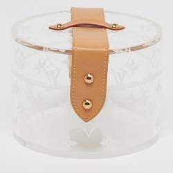 Pre Owned حقيبة كلتش لوي فيتون سكوت بوكس شفاف مونوجرام بليكسيجلاس