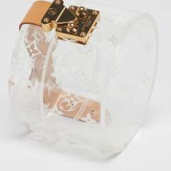 Pre Owned حقيبة كلتش لوي فيتون سكوت بوكس شفاف مونوجرام بليكسيجلاس