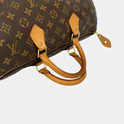 Pre Owned حقيبة لوي فيتون سبيدي مونوجرامي بنية 35