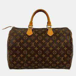 Pre Owned حقيبة لوي فيتون سبيدي مونوجرامي بنية 35
