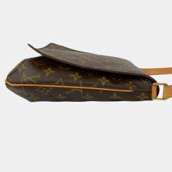 Pre Owned حقيبة لويس فيتون موزيت صلصة بني نقشة مونوجرام بحزام طويل بي إم