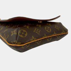 Pre Owned حقيبة لويس فيتون موزيت صلصة بني نقشة مونوجرام بحزام طويل بي إم