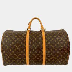 مملوكة مسبقًا Louis Vuitton Brown Monogram Keepall 60