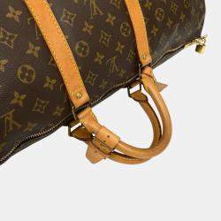 Pre Owned Louis Vuitton Brown Monogram Keepall 55