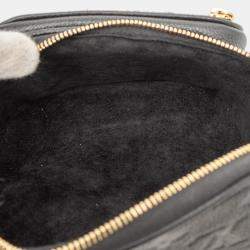 Pre Owned Louis Vuitton Black Monogram Empreinte Mini Bumbag