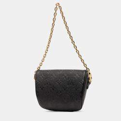 Pre Owned Louis Vuitton Black Monogram Empreinte Mini Bumbag