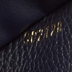 Pre Owned Louis Vuitton Victorine Marine/Rouge Monogram Empreinte Leather Trifold Wallet