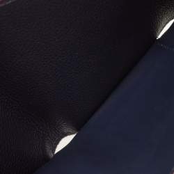 Pre Owned Louis Vuitton Victorine Marine/Rouge Monogram Empreinte Leather Trifold Wallet