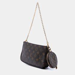 Pre Owned Louis Vuitton Brown Monogram Multi Pochette Accessoires