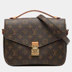 Pre Owned حقيبة لويس فيتون مونيغرام بوشت ميتيس بني
