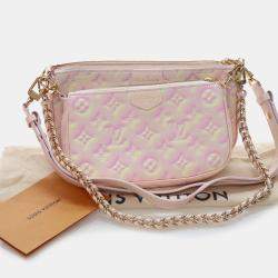 Pre Owned حقيبة لويس فيتون وردي مونوجرام أنبرانت صيف ستاردست مولتي بوشيت أكسسوارات