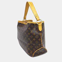 Pre Owned Louis Vuitton Brown Coated Canvas and Leather Delightful PM