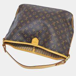 Pre Owned Louis Vuitton Brown Coated Canvas and Leather Delightful PM