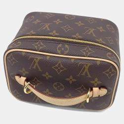 Pre Owned حقيبة نايس ميني قماش معالج بني لويس فويتون