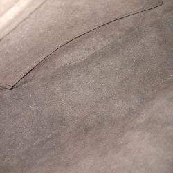 Pre Owned Louis Vuitton Brown Leather and PVC Monogram Looping NM